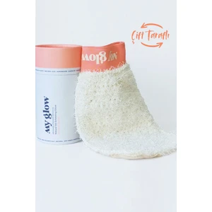 My Glow Örgü Banyo Lif Kese Arkası %100 Floş Ipek Duş Hamam Spa Sauna Fin Hamamı Kesesi Peeling Eldiveni