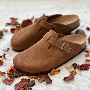 Oslo Süet Mantar Taban Anatomik Terlik