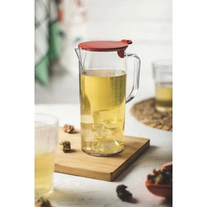EW's Kitchenware Akrilik Ölçekli 1 Lt Sürahi & Ölçü Kabı (Buzdolabı Kapak Rafına Sığar)