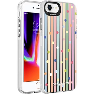 iPhone Se 2020 Gökkuşağı Desenli Renkli Kapak Voyoslvr Kılıf