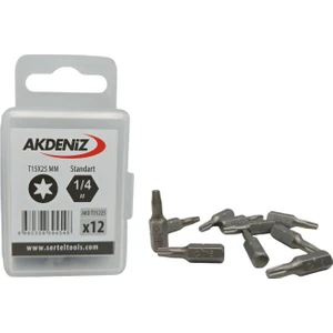 AKD/T15225 1/4 Torx T15X25 Mm 24 Adet Bits Uç