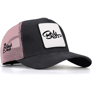 V1 Trucker Boss - 1 Kod Logolu Unisex Antrasit-Pembe Şapka (Cap)