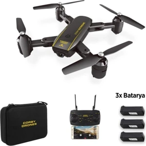 CX015 Wifi Kameralı Katlanabilir 1080P Smart Drone + 3 Batarya