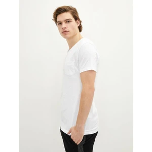 LC Waikiki  Casual V Yaka Kısa Kollu Basic Pamuklu Erkek Tişört