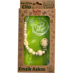 Baby Dcey Doğal Ahşap Emzik Askısı