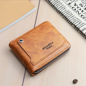 Erkekler Moda Deri Cüzdan Kısa Ince Erkek Çantalar Para Kredi Kartı Sahipleri Erkek Cüzdan Para Çantası (Yurt Dışından)