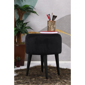 Pufy Home Pufyhome Fix Siyah Gürgen Ayaklı (Siyah) Çok Amaçlı Puf Koltuk