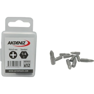 AKD/225 1/4 Yıldız PH2X25 mm 96 Adet Bits Uç