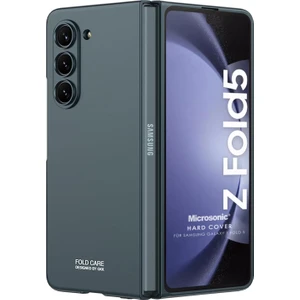 Samsung Galaxy Z Fold 5 Kılıf Shape Hard Cover Koyu Yeşil