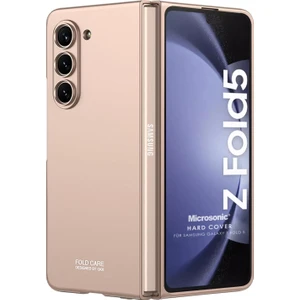 Samsung Galaxy Z Fold 5 Kılıf Shape Hard Cover Rose Gold