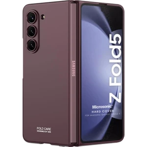 Samsung Galaxy Z Fold 5 Kılıf Shape Hard Cover Bordo