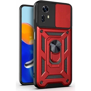 Xiaomi Note 12S Kılıf Impact Resistant Kırmızı