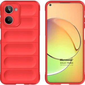 Realme 10 4g Kılıf Oslo Prime Kırmızı