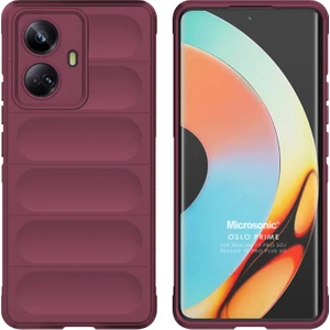 Realme 10 Pro Plus 5g Kılıf Oslo Prime Bordo