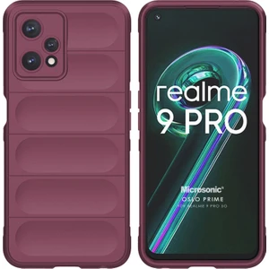 Realme 9 Pro 5g Kılıf Oslo Prime Bordo