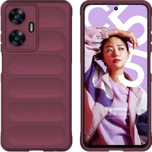 Realme C55 Kılıf Oslo Prime Bordo