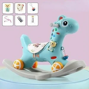 Senzhuo Sallanan Truva Atı Çocuk Sallanan At Bebek Bebek Çift Kullanımlı Kaygan Araba (Yurt Dışından)