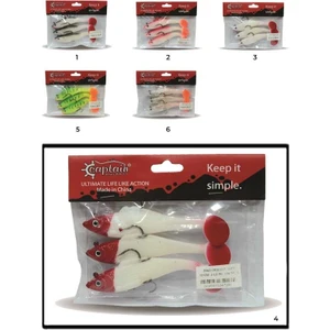 3567 Cracker Soft 10CM Levrek Turna Silikonu 3&#039;LÜ Set Suni Balık