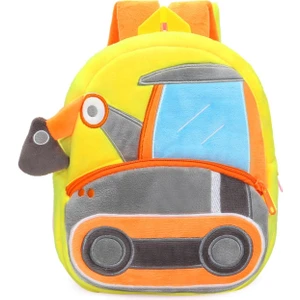 3D Karikatür Peluş Çocuk Okul Çanta Ekskavatör (Yurt Dışından) (Yurt Dışından)