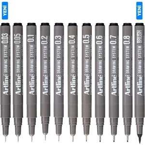 Drawing System Teknik Çizim Kalemi 11'li Tam Set-