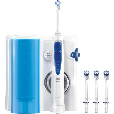 Oral-B Oxyjet Ağız Duşu Orta Sertlikte Fırça Kılı ile 4 Parça Temizlik