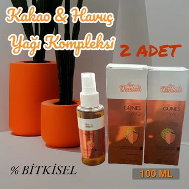 Bronzlaştırıcı Güneş Bakım Yağı 100 ml %100 Bitkisel 2