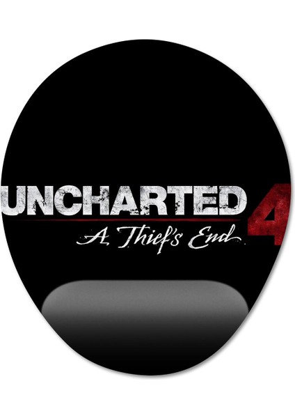 Uncharted 4 Bilek Destekli Mousepad Model - 3 Oval