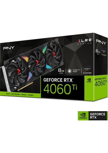 GeForce RTX™ 4060 Ti 8GB XLR8 Oyun VERTO™ EPIC-X RGB Üçlü Fan DLSS 3 VCG4060T8TFXXPB1 Ekran Kartı 