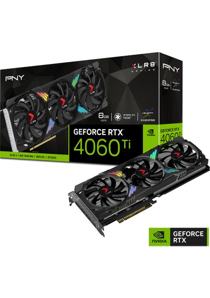 GeForce RTX™ 4060 Ti 8GB XLR8 Oyun VERTO™ EPIC-X RGB Üçlü Fan DLSS 3 VCG4060T8TFXXPB1 Ekran Kartı 