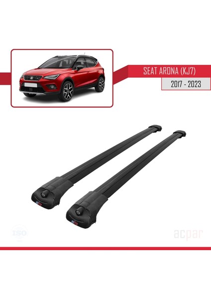 Seat Arona (Kj7) 2017 ve Sonrası ile Uyumlu Ace-1 Ara Atkı Tavan Barı Siyah modelleri