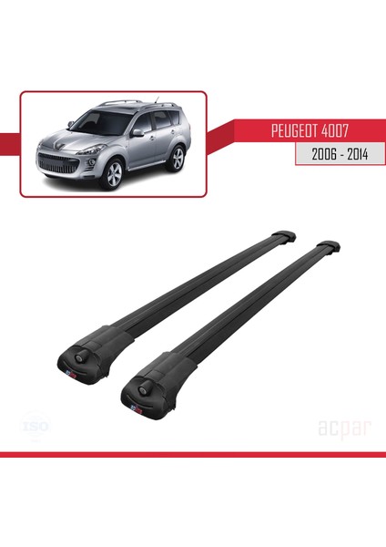 Peugeot 4007 2006-2014 Arası ile Uyumlu Ace-1 Ara Atkı Tavan Barı Siyah modelleri