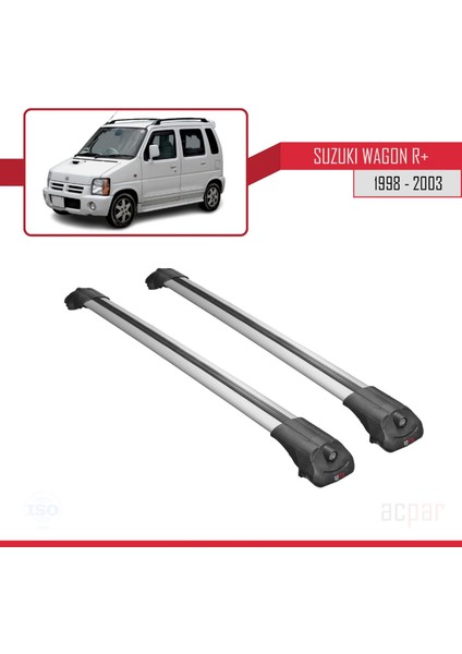 Suzuki Wagon R+ 1998-2003 Arası ile Uyumlu Ace-1 Ara Atkı Tavan Barı Gri modelleri