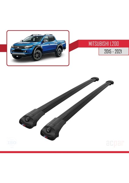 Mitsubishi L200 2015 ve Sonrası ile Uyumlu Ace-1 Ara Atkı Tavan Barı Siyah modelleri