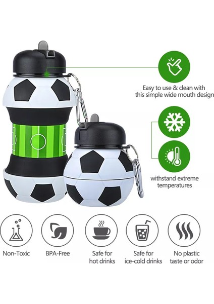 Çocuklar/öğrenciler/dış Mekan Sporları Için 550ML Katlanabilir Silikon Su Şişesi Bardağı (Kamuflaj) (Yurt Dışından) fırsatları
