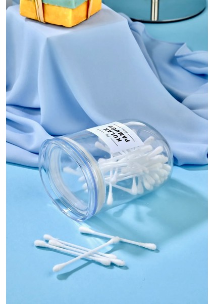 Dekoratif Akrilik Kulak Pamuğu Saklama Kutusu Organizeri 400 ml modelleri