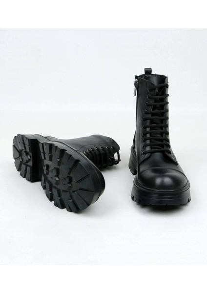 Kadın Bağcıklı Bot Hakiki Deri Kauçuk Taban fırsatları