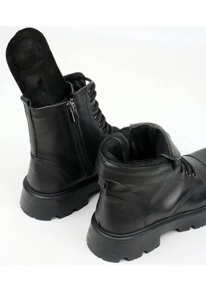 Kadın Bağcıklı Bot Hakiki Deri Kauçuk Taban indirimleri