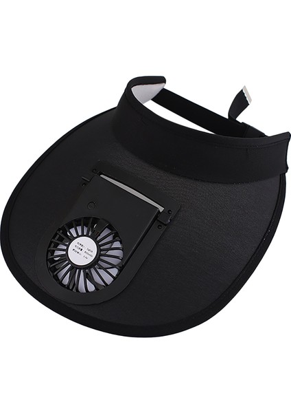 USB Fan Özellikli Şapka - Siyah (Yurt Dışından)