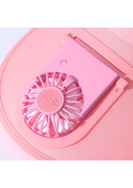 USB Fan Özellikli Şapka - Turuncu (Yurt Dışından)