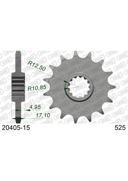 Honda Cbf 500 Çelik Ön Dişli #525