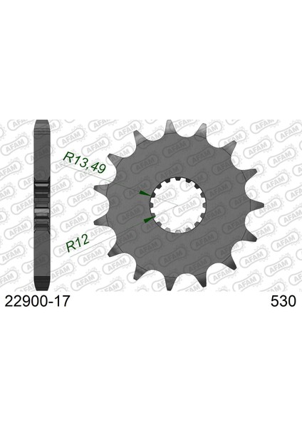 Suzukı Gsx-R 1000 09-16 Abs Çelik Ön Dişli #530