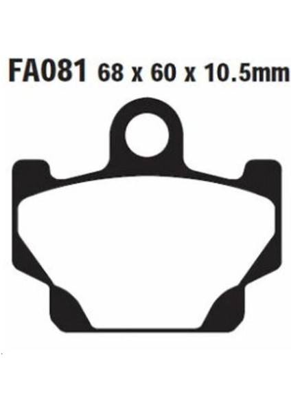 FA081 Yamaha XV250 Vırago 89-94 , XT600 Tenere 84-86 Ön Fren Balatası