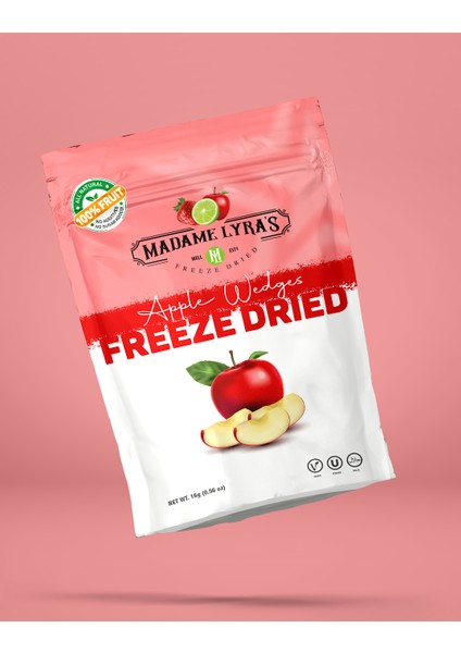 8'li Kutu * 16 gr Freeze Dried (Dondurularak Kurutulmuş) Elma Dilimleri