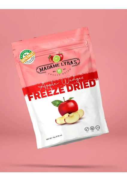 Madame Lyra's 8'li Kutu * 16 gr Freeze Dried (Dondurularak Kurutulmuş) Elma Dilimleri