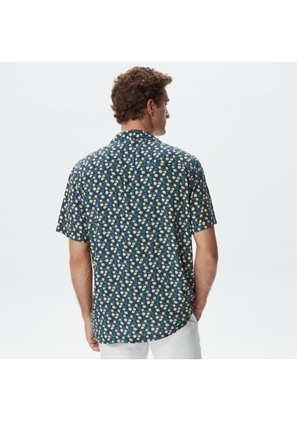 Nautıca Erkek Lacivert Classıc Fıt Kısa Kollu Gömlek W35407T.4NV fiyatları