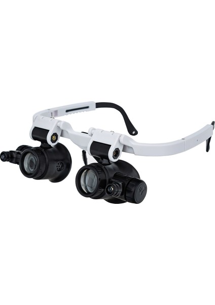 Büyüteç Büyüteç Gözlük LED Işık ile Baş Montajı Ayarlanabilir (Yurt Dışından)