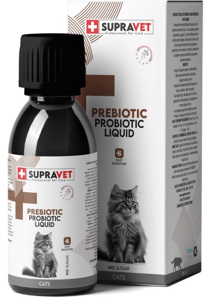 Kediler Için Sıvı Prebiyotik Takviyesi 100 ml