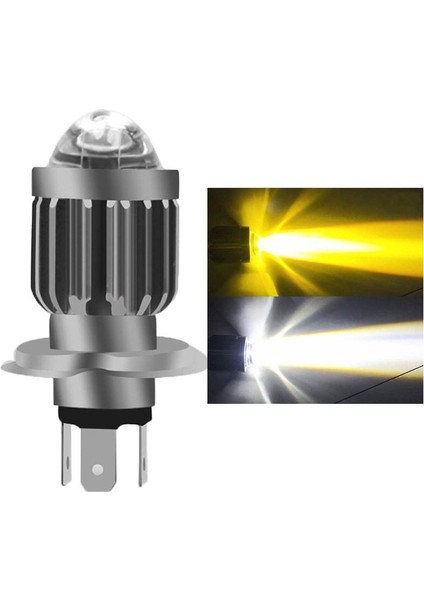 Sunlink 10000lm H4 Led Moto H6 Ba20d Led Motosiklet Far Ampulleri Csp Lens Beyaz Sarı Hi Lo Lamba Scooter Aksesuarları Sis Farları 12v (Yurt Dışından)
