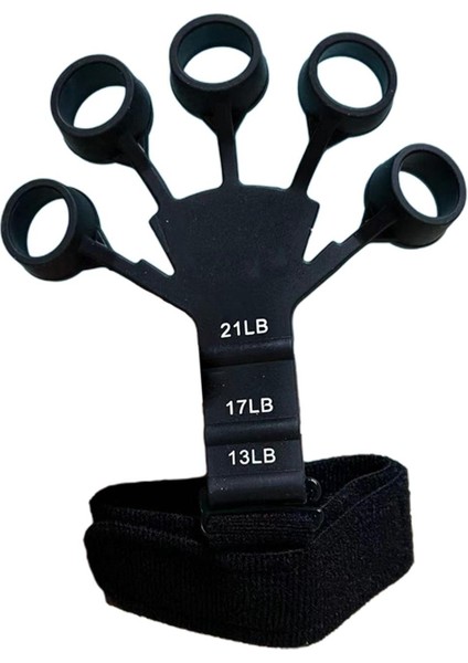Natalia El Kavrama Güçlendirici Silikon Tutucu Parmak Egzersiz Kaya Siyahı Için El Ekstansör (Yurt Dışından)
