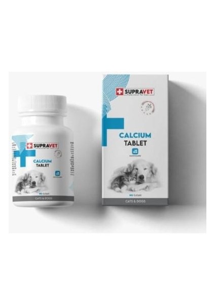 Calcium Kedi ve Köpekler Için Kalsiyum Tablet 75 Adet